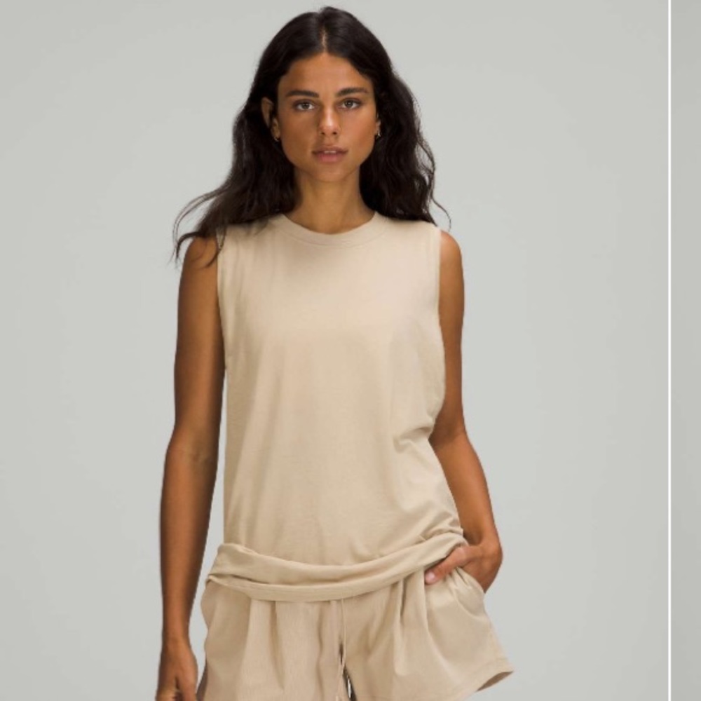 Lululemon Women’s All Yours Tank Top Trench Tan Size 2